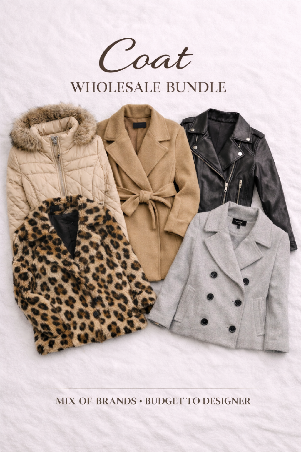 Women’s Mixed Coats Bundle - 5 Pcs